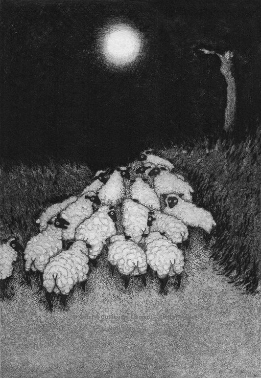 Moutons dans la lune